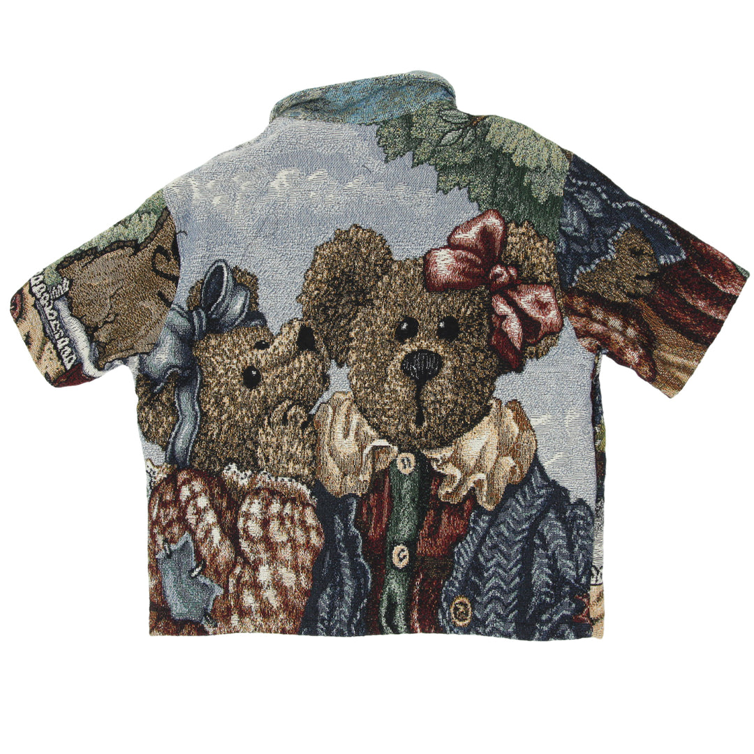 Teddy Bear Tapestry Half Sleeve Shirt Jacket – Efaar