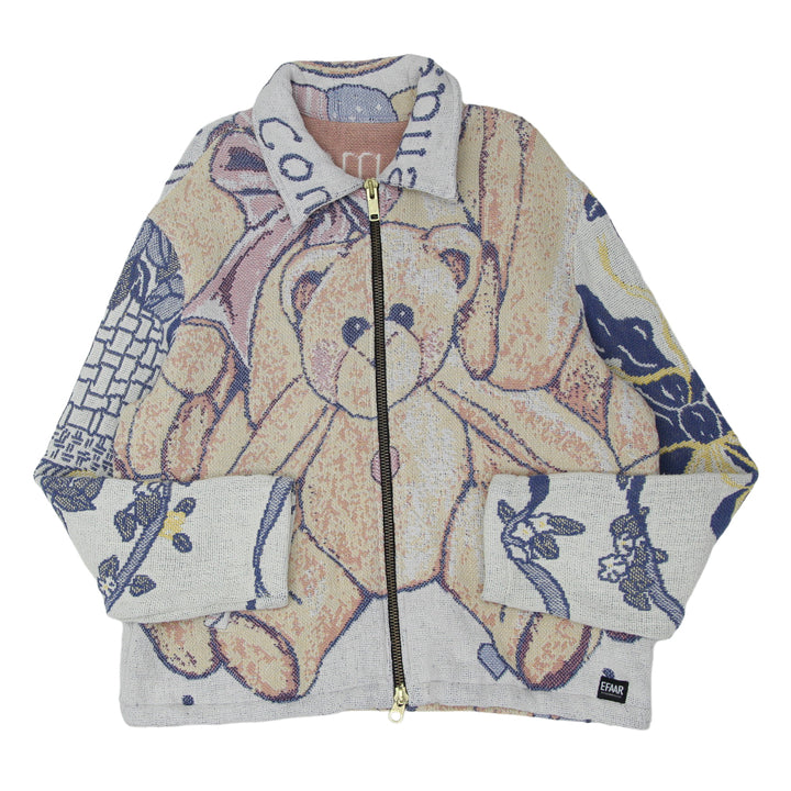 Teddy Bear Full Zip Tapestry Jacket