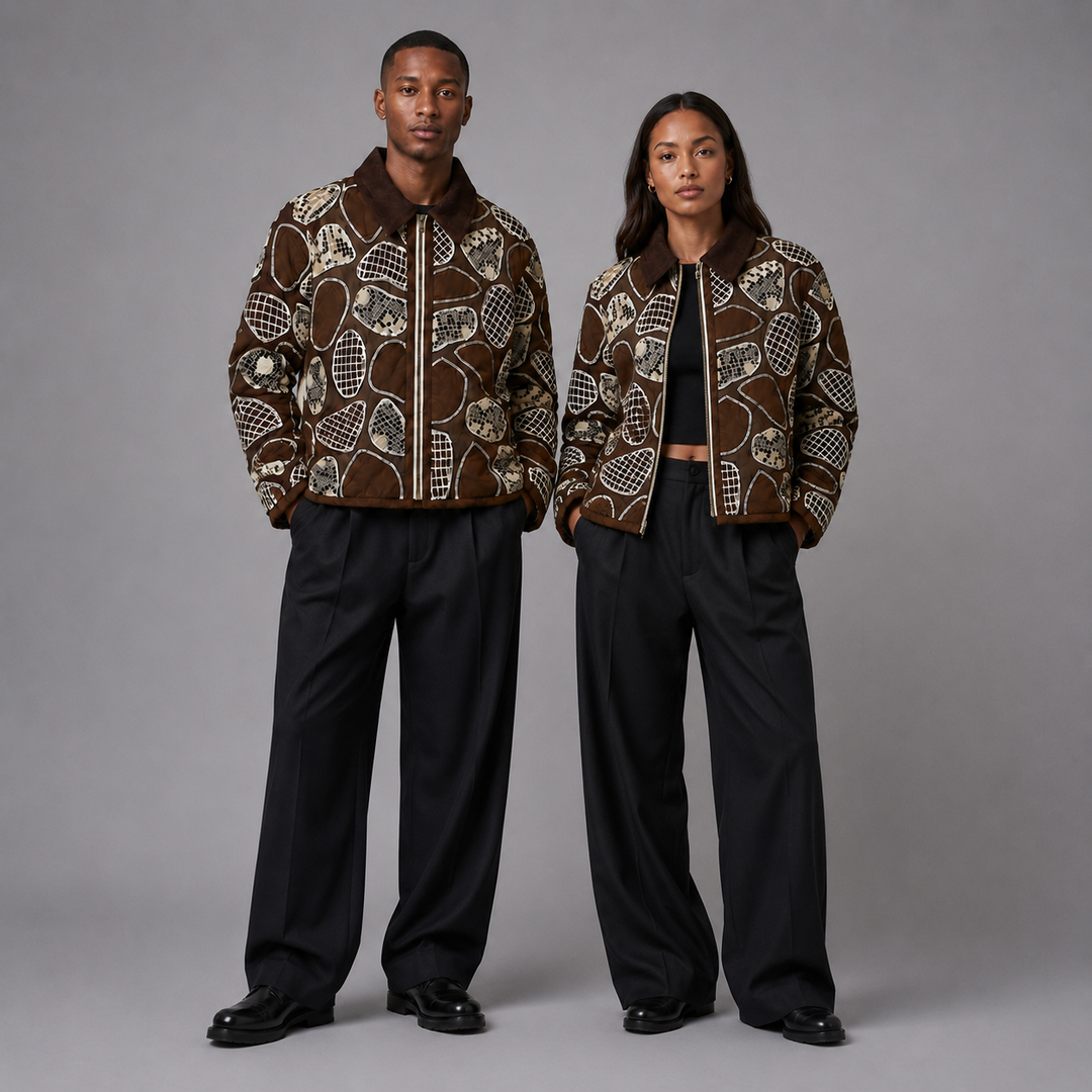EFAAR Sheer Patchwork Shirt