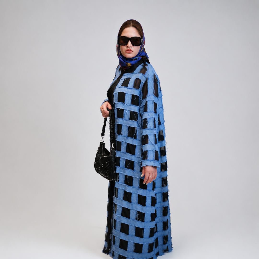 EFAAR Gridwork Abaya