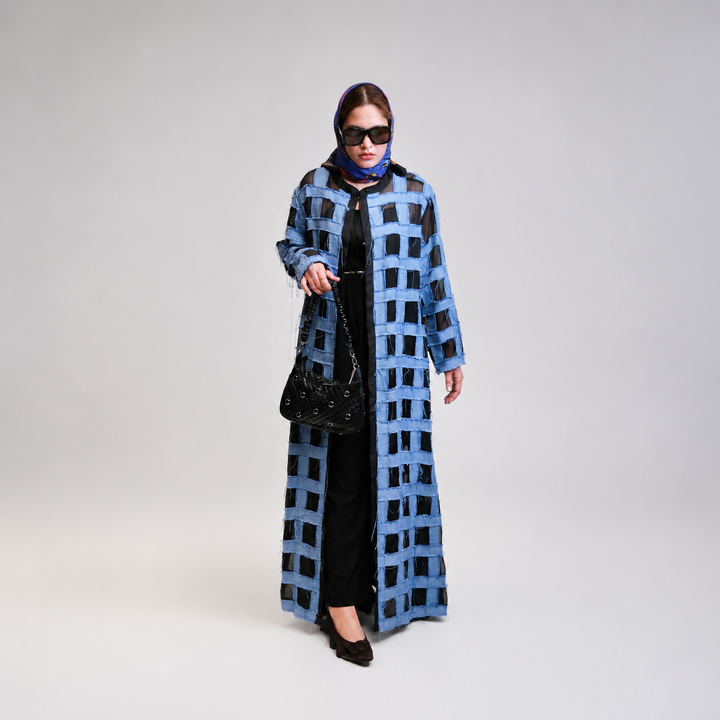 EFAAR Gridwork Abaya