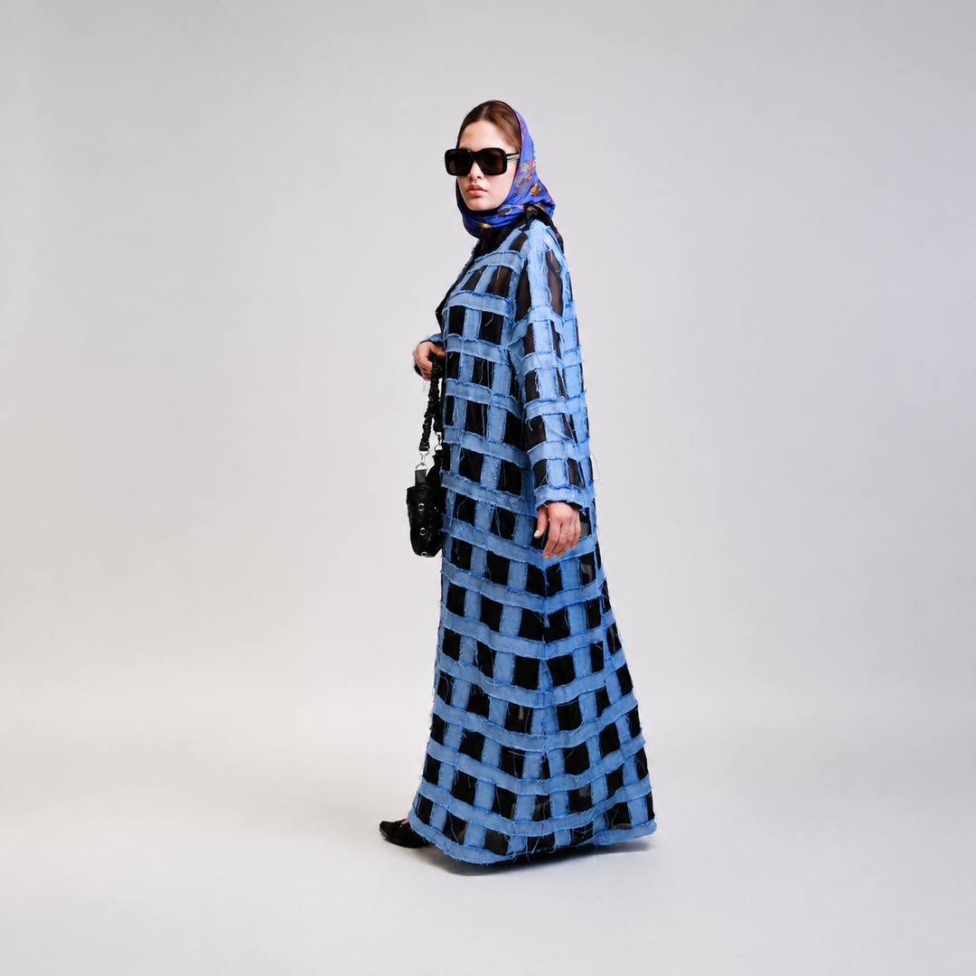 EFAAR Gridwork Abaya