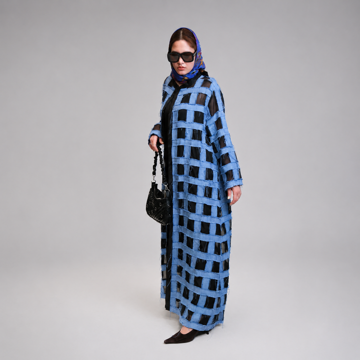 EFAAR Gridwork Abaya