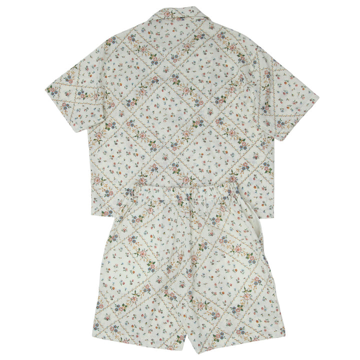 Mens Floral Print Oversized Co-Ords Short Sleeve