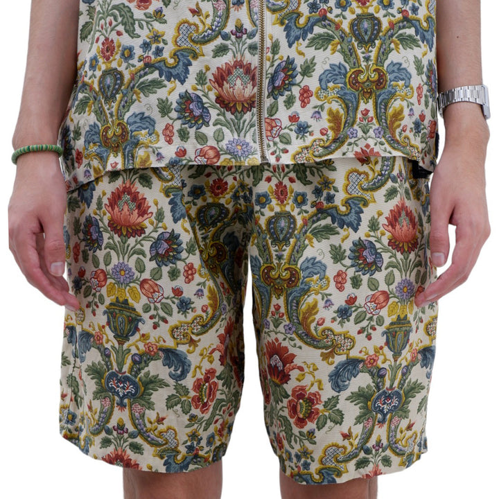 Mens Paisley Floral Oversized Co-Ords Short Sleeve