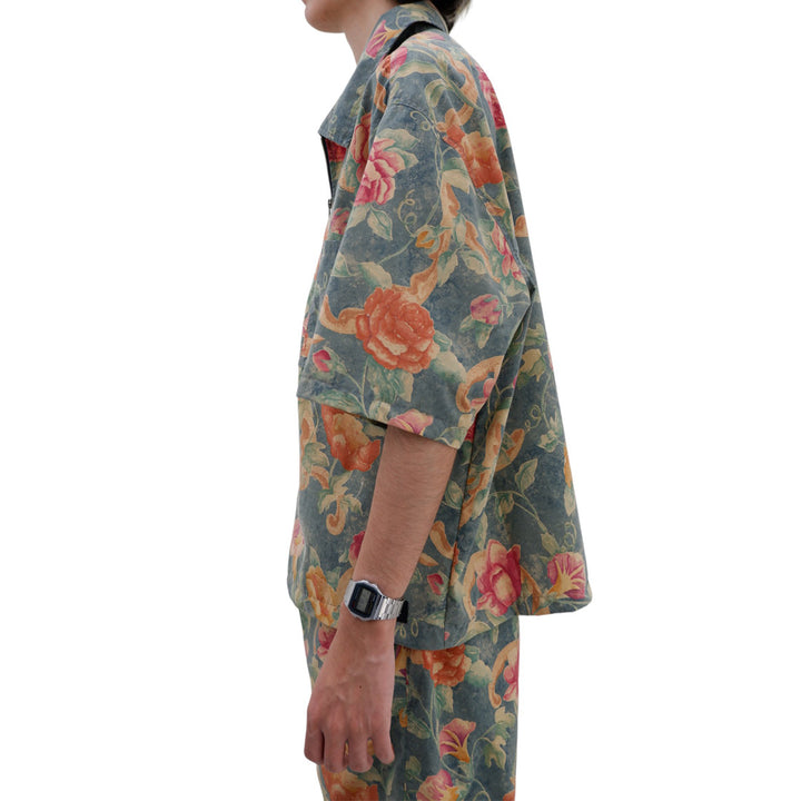 Mens Floral Oversized Co-Ords Short Sleeve