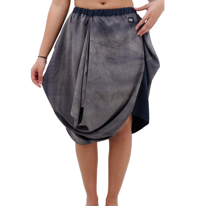 Ladies Washed Balloon Skirt