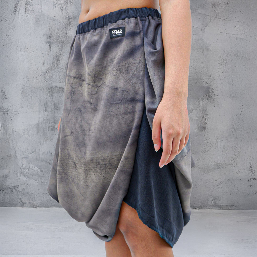 Ladies Washed Balloon Skirt