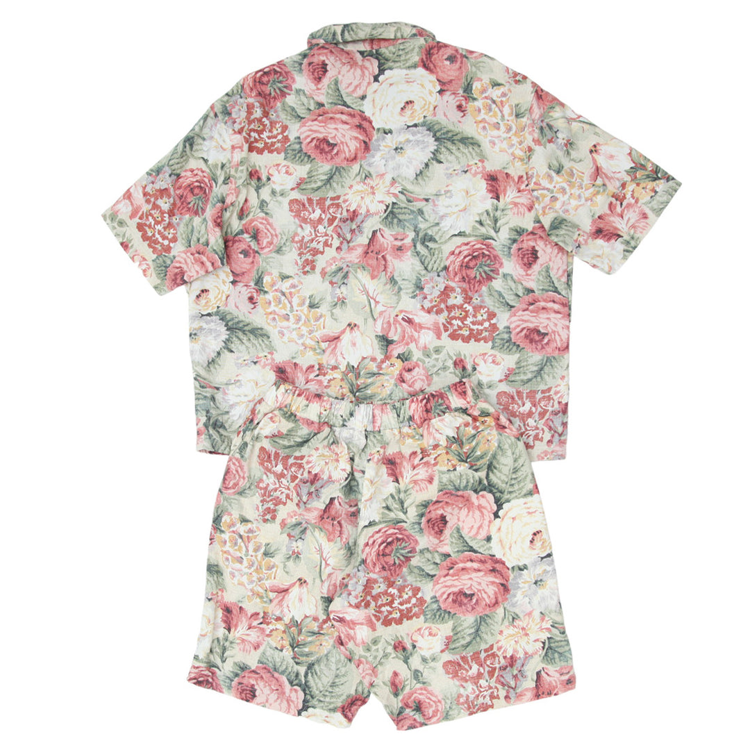 Mens Floral Print Oversized Co-Ords Short Sleeve