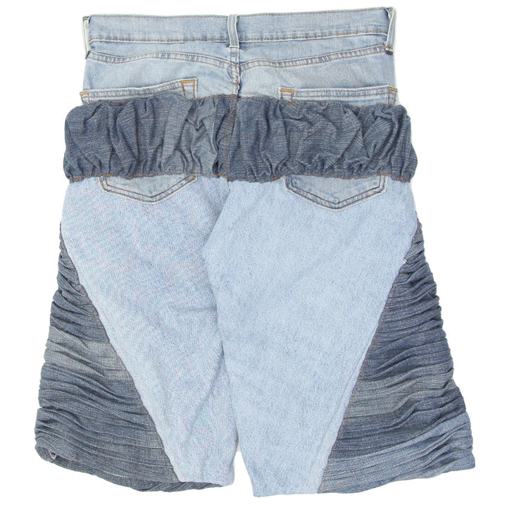 Denim Pintuck Jorts Unisex