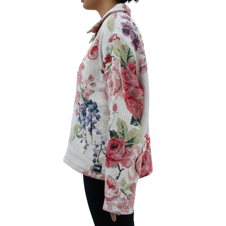 Tapestry Floral Full Zip Jacket