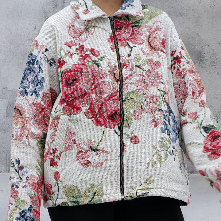 Tapestry Floral Full Zip Jacket