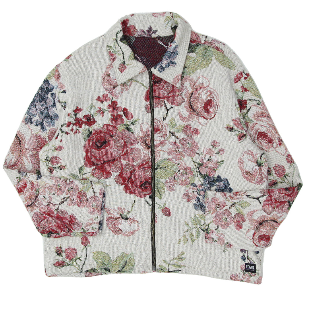 Tapestry Floral Full Zip Jacket