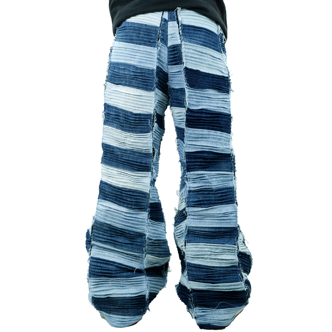 Pintuck Detailed Balloon Baggy Fit Jeans Unisex