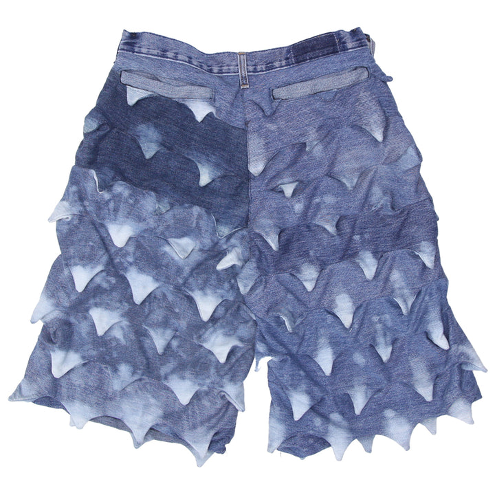 Spike Detailed Denim Jorts Unisex