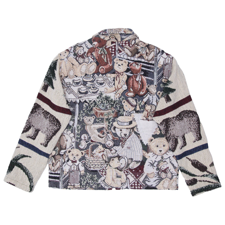 Teddy Bear Full Zip Tapestry Jacket