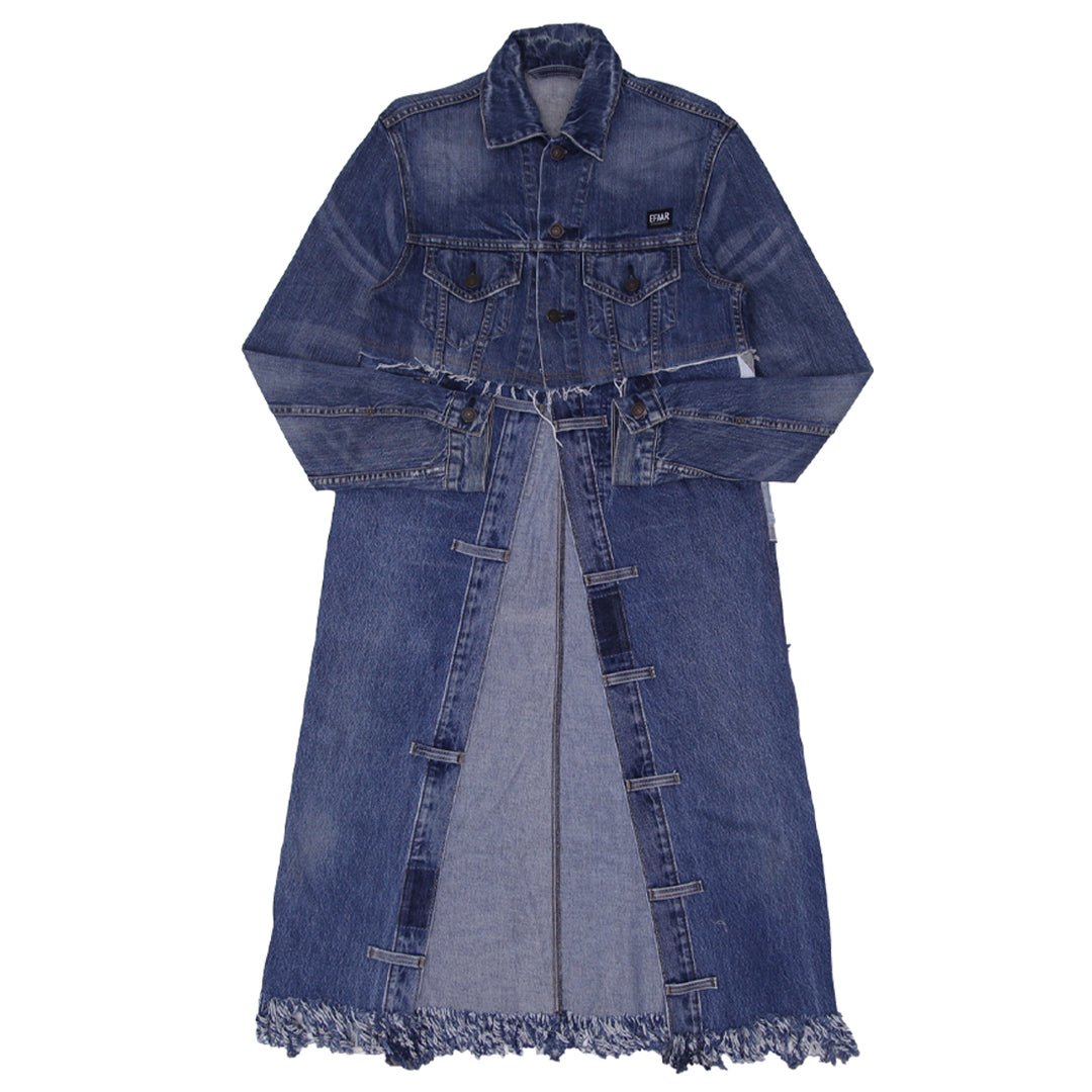 Ladies Denim Fringed Coat