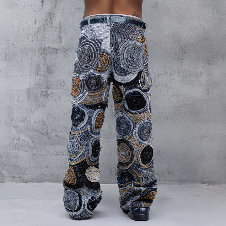 Spiral Patched Detailed Pants Unisex