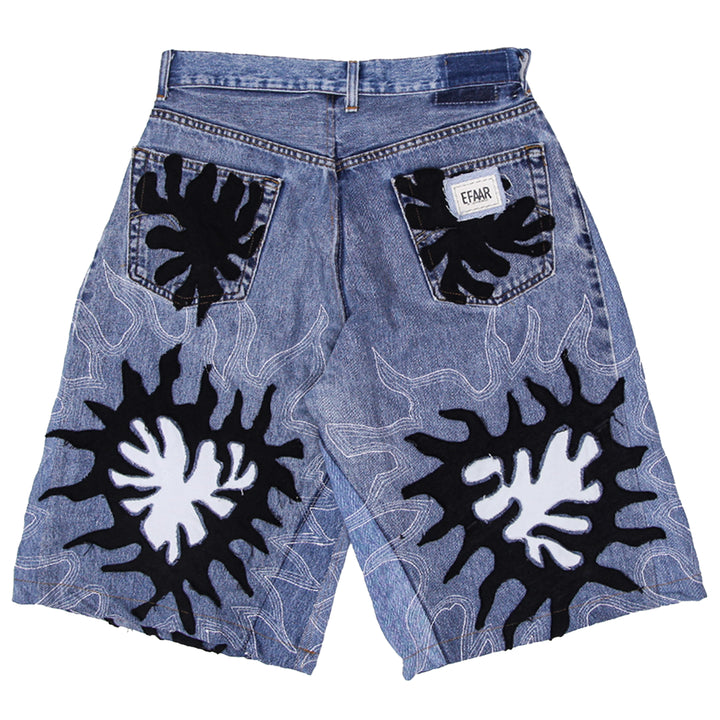 Gothic Inspired Detailed Jorts Unisex