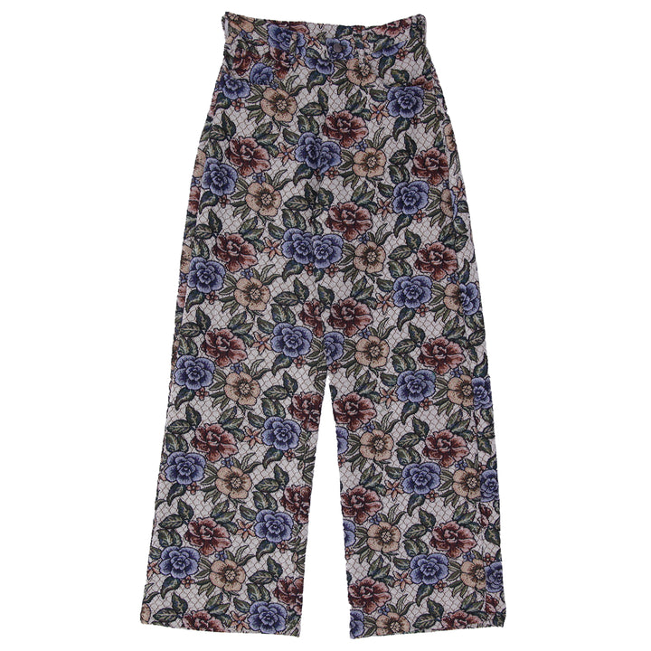 Upcycled Floral Tapestry Pants Wide Leg High Waisted One Of A Kind Efaar