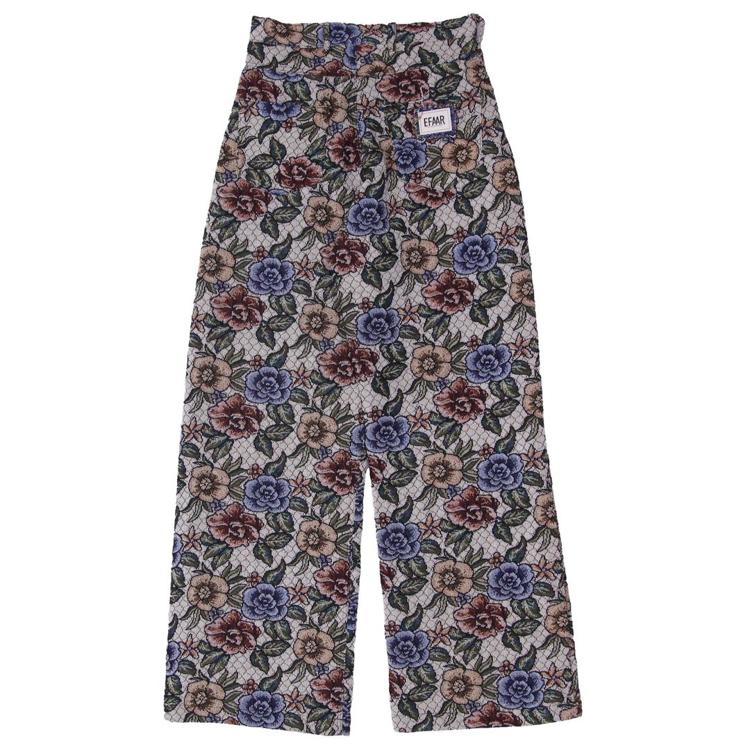 Upcycled Floral Tapestry Pants Wide Leg High Waisted One Of A Kind Efaar