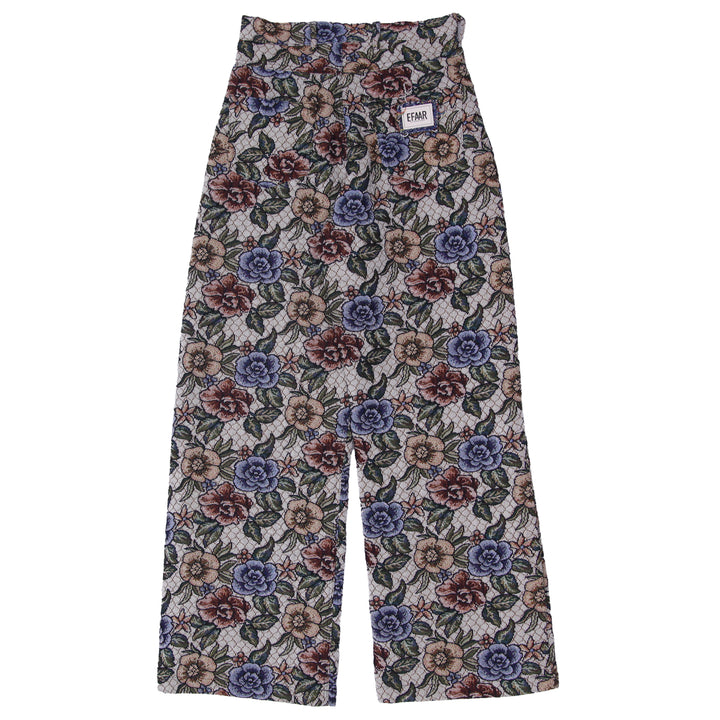 Upcycled Floral Tapestry Pants Wide Leg High Waisted One Of A Kind Efaar