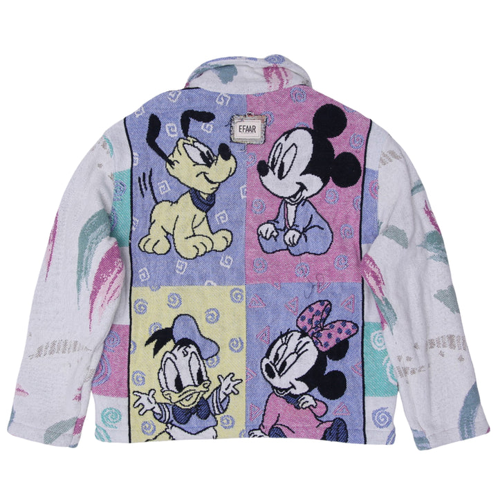 Unisex Tapestry Upcycled Abstract Brushstroke Patterns Pastel Colors Jacket