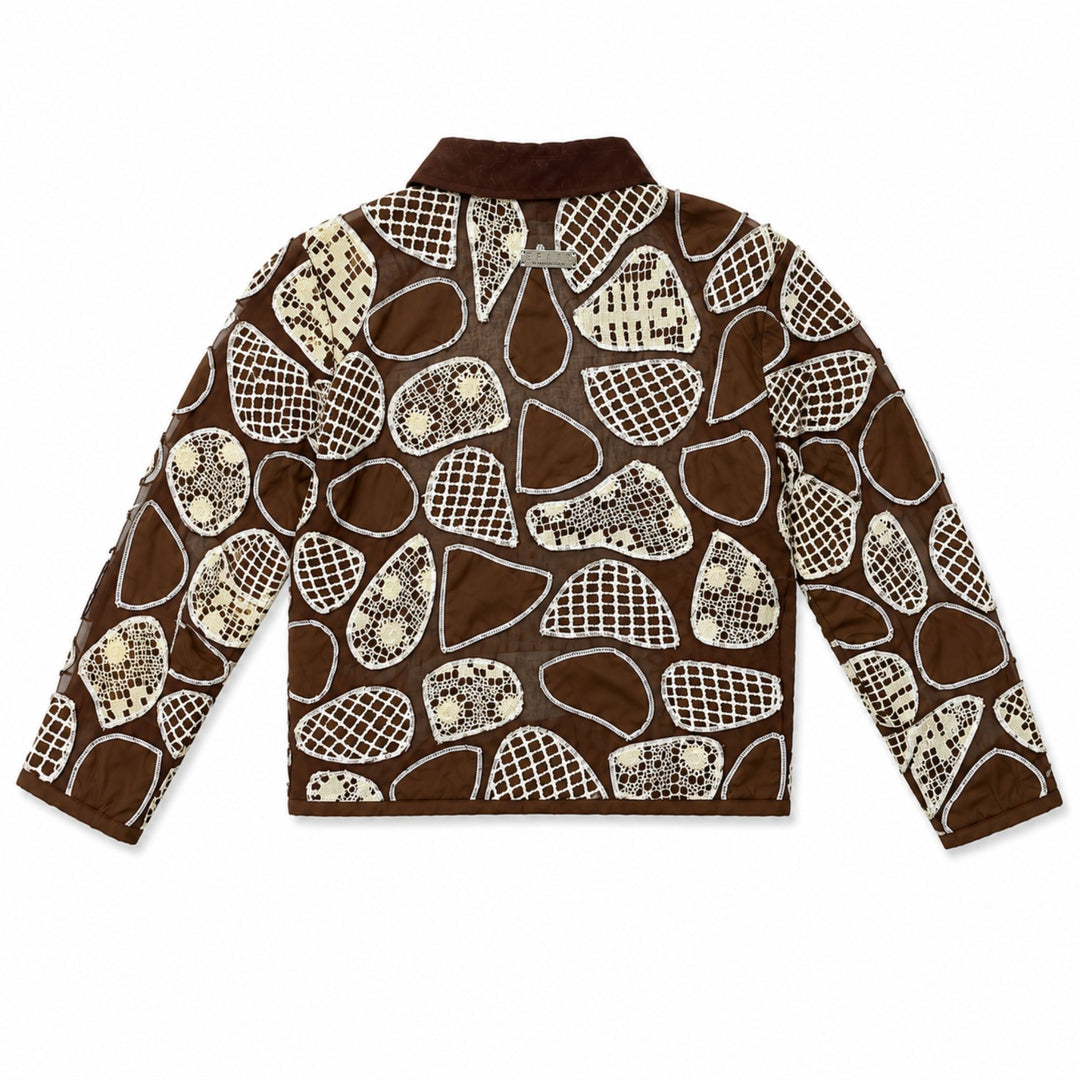 EFAAR Sheer Patchwork Shirt