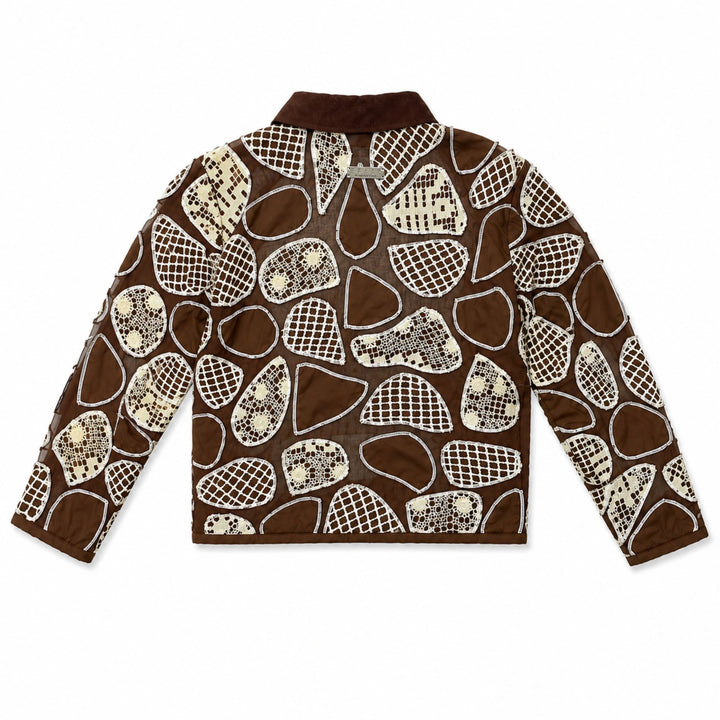 EFAAR Sheer Patchwork Shirt