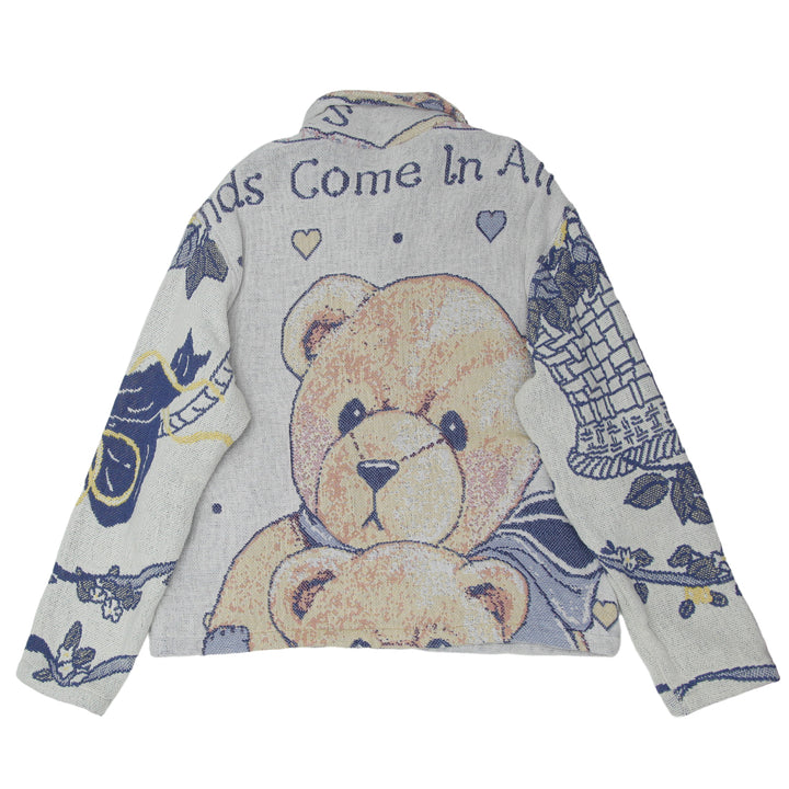 Teddy Bear Full Zip Tapestry Jacket