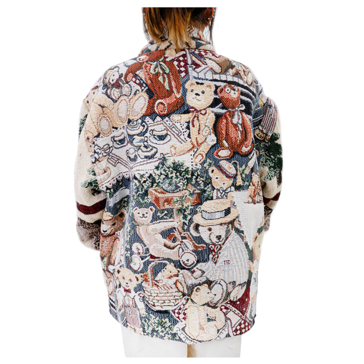 Teddy Bear Full Zip Tapestry Jacket